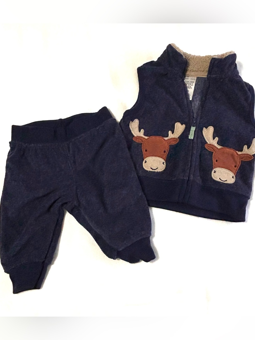 3 Month Fall 8 Pieces! Sweatshirts, Sweatpants, Bodysuit, Vests New and Like New - Picture 5 of 9